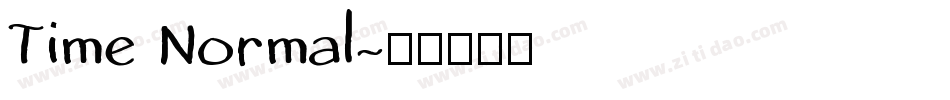 Time Normal字体转换